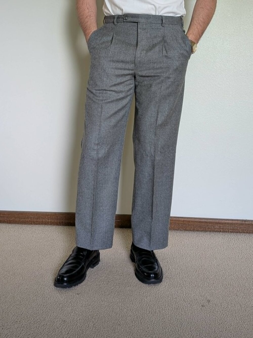 100% Wool Trousers - Custom Vintage